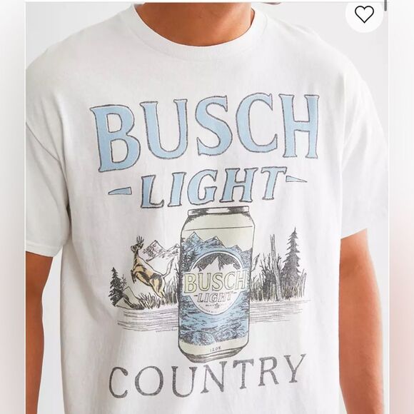 Junk Food Busch Light Country T-Shirt- size Medium-NWT - Picture 3 of 4